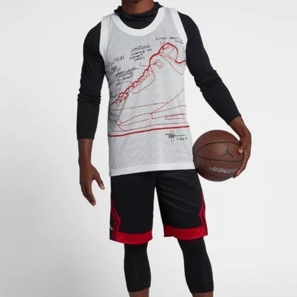 Nike Mens 3 Mesh Dri Fit Basketball Tank Size Medium